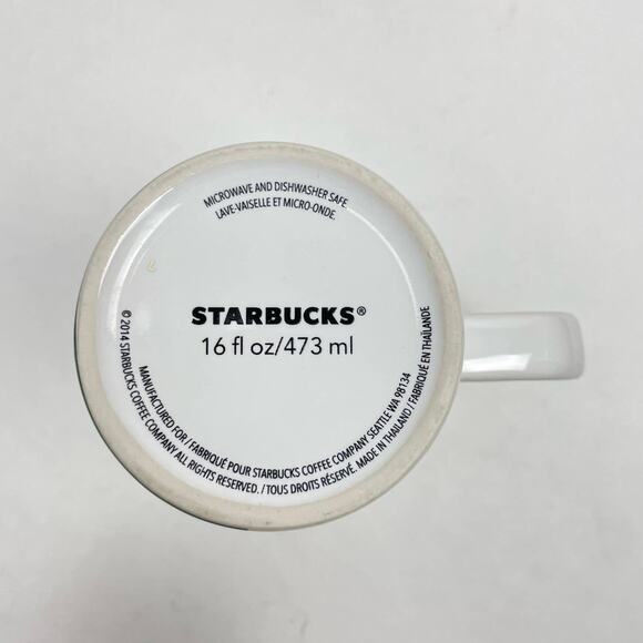 Starbucks | Dot Geometric Collection 2014 Mid Century Modern 16 oz Tall Mug - Picture 7 of 7